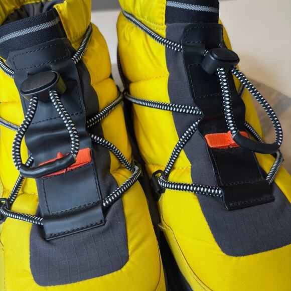 Adidas Stella McCartney Snow Boots Solar Yellow Black Women’s Sz 9 Hiking Winter - Picture 6 of 11